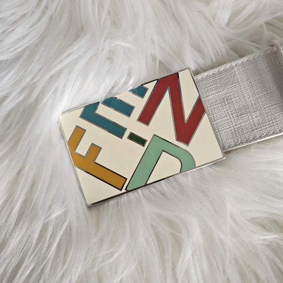 🤍 ‼️RARE‼️ Fendi Zucca Multicolor Belt 🤍 - Picture 2 of 6
